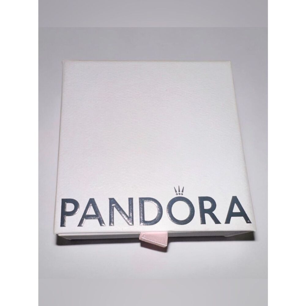 Pandora Jewelry Box - White with Pink Pull Tab. Box only!